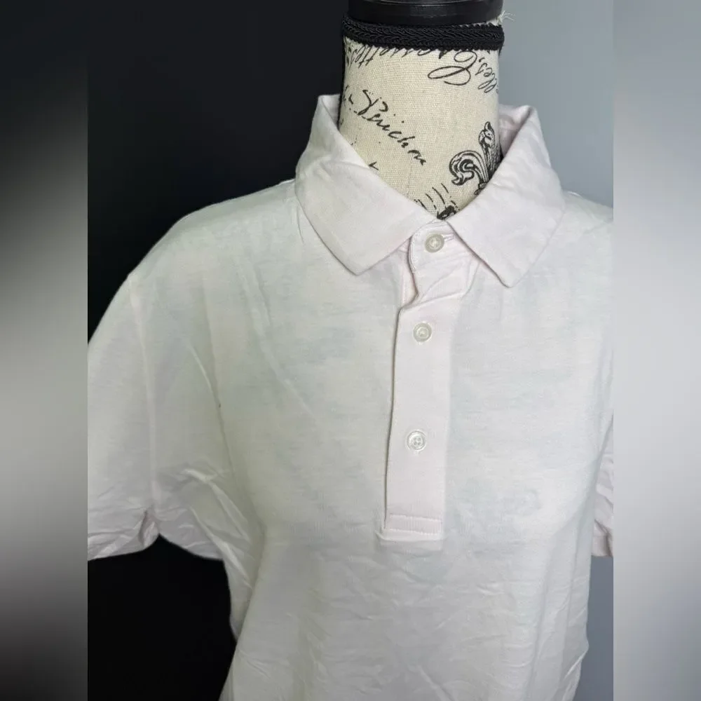 J.Crew Sueded cotton polo shirt NWT Size M